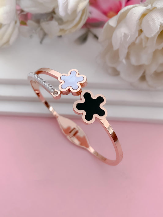 Gold Harness White Eye Bracelet