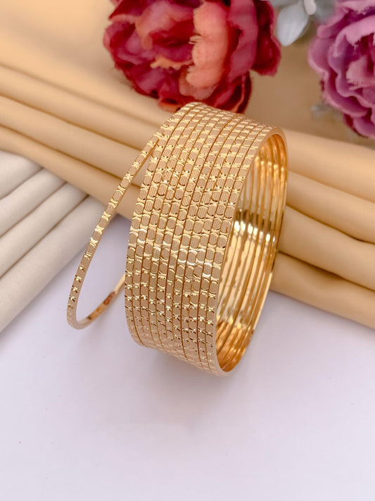 Rhythmic Twist Bangle (Set of 12)