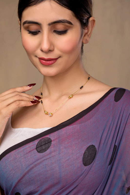 Cluster Emerald Diamond Mangalsutra