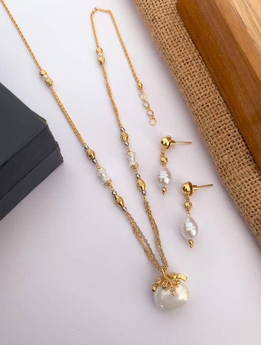 Elegant Threads Mala With Earring