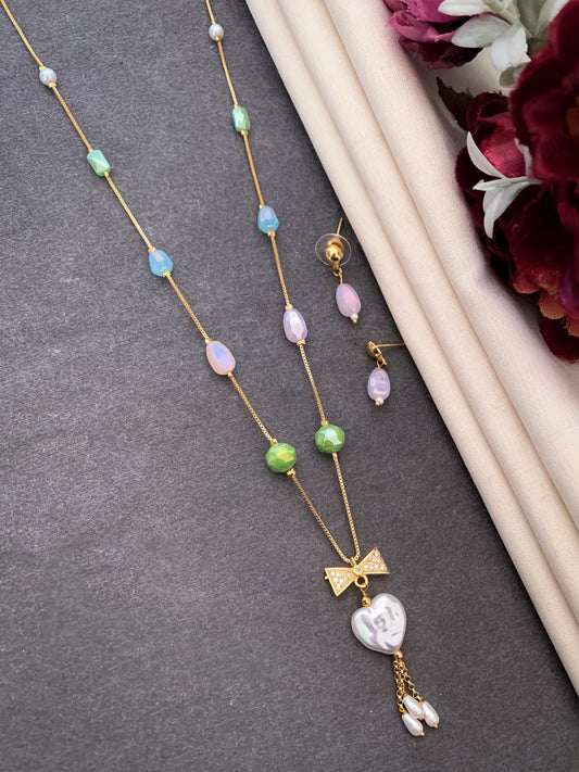 Bold Queen Mala With Earring