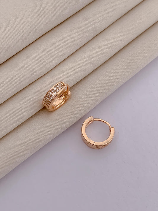 Rose Gold Plated Fancy Delicate Bali Earrings