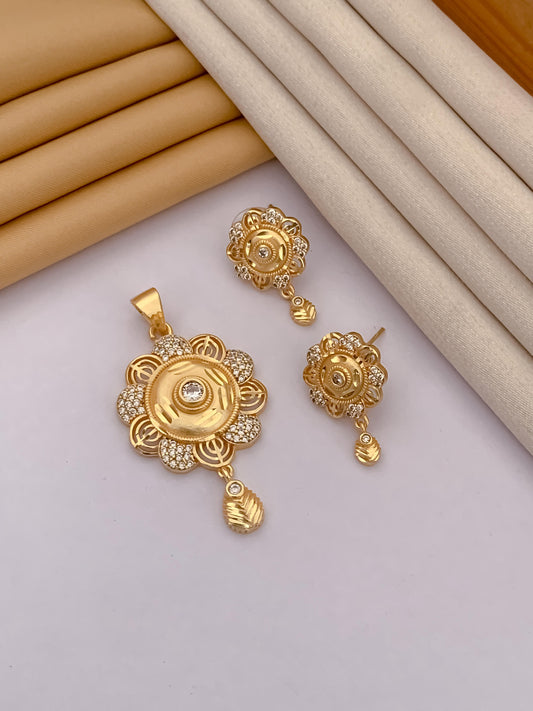 Sleek Serenity Pendant Set