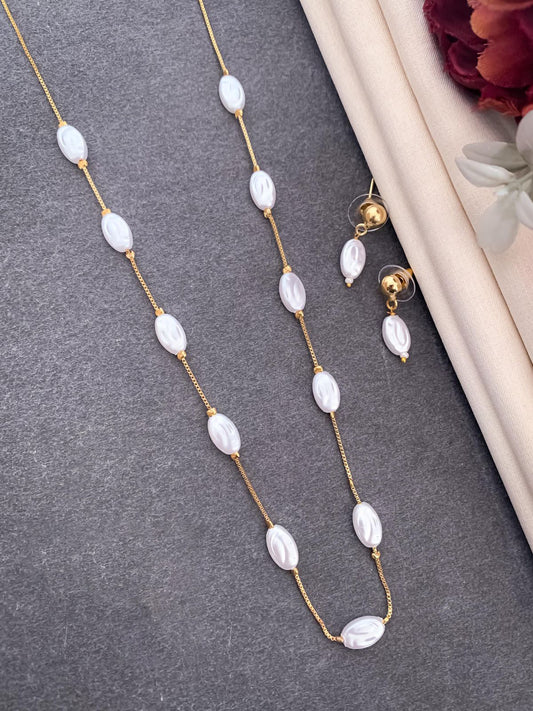 Urban Ethnic Mala With Earring