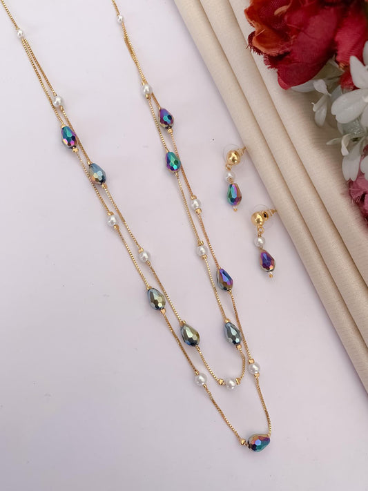 Beaded Glory Mala With Earring
