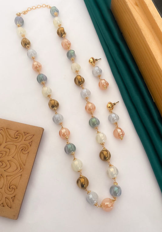 Ethnic Grace Mala With Earring
