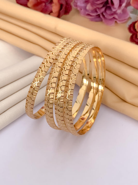 Contemporary Elegance Bangle (Set of 4)