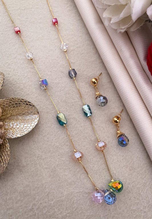 Boho Pearl Mala With Earring