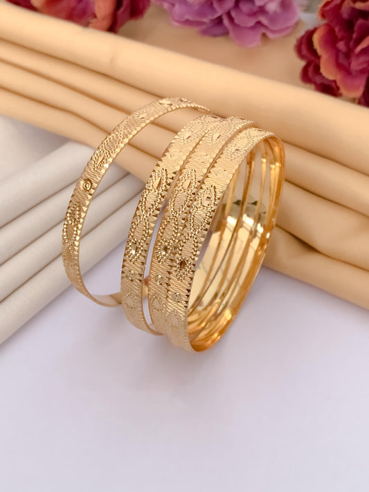 Textured Bangle (Set of 4)