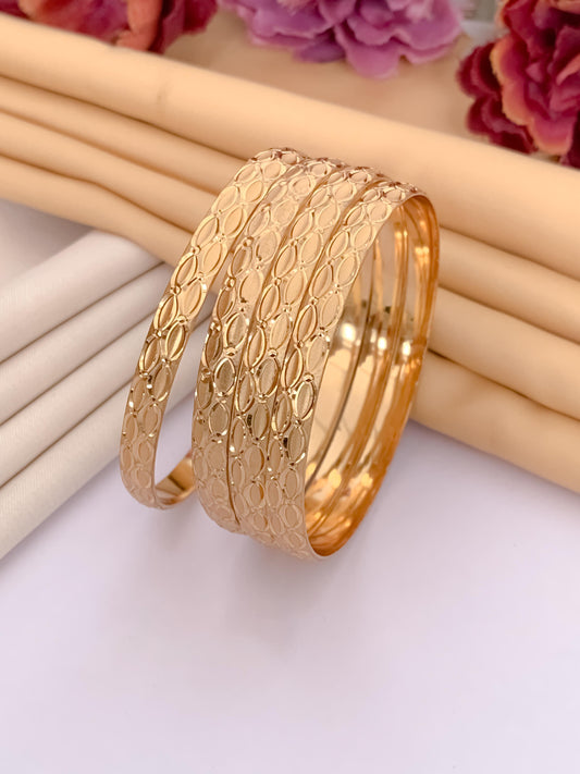 Linear Luxe Bangle (Set of 4)