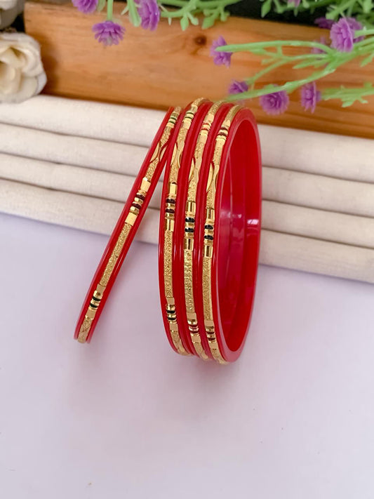 Ethereal Rose Gold Bangle (Set of 4)