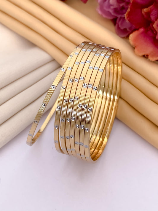 Gleaming Delight Bangles ( Set of 8)