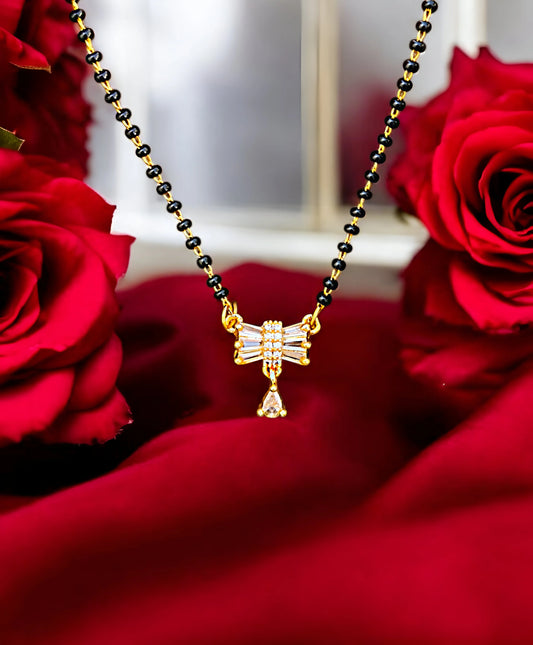 Mom's Diamond Embrace Mangalsutra